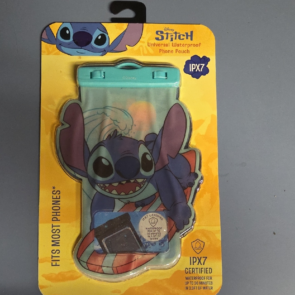 Disney Stitch Waterproof Phone Pouch - Blue